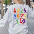 Learning Math Numbers Counting Back To School Teacher For Men Women Girls Kids Women's Sweatshirt Back Print Ash Learning Math Numbers Counting Back To School Teacher For Men Women Girls Kids Women's Sweatshirt Back Print Ash
