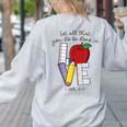 Let All That You Do Be Done In Love Christian Teacher Women's Sweatshirt Back Print Ash