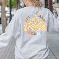 Let's Learn Today First Day Of School For Teacher Student Women's Sweatshirt Back Print Ash