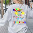 Level Up Your Education Gaming Inspired Teacher Gamers For Men Women Kids Women's Sweatshirt Back Print Ash Level Up Your Education Gaming Inspired Teacher Gamers For Men Women Kids Women's Sweatshirt Back Print Ash