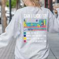 Can I Lick It Periodic Table Of Elements Science Teacher Women's Sweatshirt Back Print Ash Can I Lick It Periodic Table Of Elements Science Teacher Women's Sweatshirt Back Print Ash