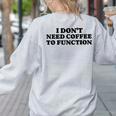 Lie Teacher Coffee Saying Humor School Women's Women's Sweatshirt Back Print Ash Lie Teacher Coffee Saying Humor School Women's Women's Sweatshirt Back Print Ash