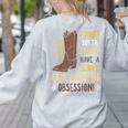 Line Dancing Choreographed Group Dancer Dance Teacher Women's Sweatshirt Back Print Ash