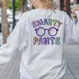 Little Mr Miss SMARTY PANTS Graduation Alumni Teacher Women's Sweatshirt Back Print Ash
