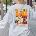 Love Preschool Teacher Turkey Thanksgiving Autumn Fall Women's Sweatshirt Back Print Ash Love Preschool Teacher Turkey Thanksgiving Autumn Fall Women's Sweatshirt Back Print Ash