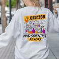 Mad Scientist Halloween Costume Science Teacher Women's Sweatshirt Back Print Ash Mad Scientist Halloween Costume Science Teacher Women's Sweatshirt Back Print Ash