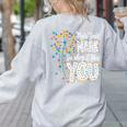 Make Your Mark Dandelion Happy Dot Day Shirts Teacher Kids Women's Sweatshirt Back Print Ash