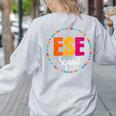 Matching ESE Squad First Last Day Team Teacher Student Tribe Women's Sweatshirt Back Print Ash Matching ESE Squad First Last Day Team Teacher Student Tribe Women's Sweatshirt Back Print Ash