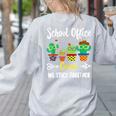 Matching Teacher Back To School School Office Crew Cactus Team School Office Squad Women's Sweatshirt Back Print Ash Matching Teacher Back To School School Office Crew Cactus Team School Office Squad Women's Sweatshirt Back Print Ash