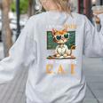 I Did The Math The Answer Is Cats Math Cat Teacher Women's Sweatshirt Back Print Ash I Did The Math The Answer Is Cats Math Cat Teacher Women's Sweatshirt Back Print Ash
