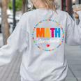 Math Interventionist Teacher Coach Squad Mathematics STEM Women's Sweatshirt Back Print Ash Math Interventionist Teacher Coach Squad Mathematics STEM Women's Sweatshirt Back Print Ash