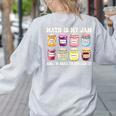 Math Is My Jam And Im Here To Spread It Math Teacher Women's Sweatshirt Back Print Ash Math Is My Jam And Im Here To Spread It Math Teacher Women's Sweatshirt Back Print Ash