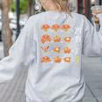 Math Number Thanksgiving Count Answer Pie Turkey Teacher Women's Sweatshirt Back Print Ash Math Number Thanksgiving Count Answer Pie Turkey Teacher Women's Sweatshirt Back Print Ash