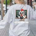Math Teacher Chicken Mathemachicken Pun Women's Sweatshirt Back Print Ash Math Teacher Chicken Mathemachicken Pun Women's Sweatshirt Back Print Ash