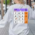 Math Teacher Halloween Costume Calculator Math Pun Women's Sweatshirt Back Print Ash Math Teacher Halloween Costume Calculator Math Pun Women's Sweatshirt Back Print Ash