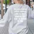 Math Teacher Jokes Women's Sweatshirt Back Print Ash Math Teacher Jokes Women's Sweatshirt Back Print Ash