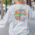 Math Is Tough But So Are You Back To School Math Teacher Kid Women's Sweatshirt Back Print Ash
