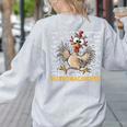 Mathemachicken Chicken Math Teacher Back To School Women's Sweatshirt Back Print Ash Mathemachicken Chicken Math Teacher Back To School Women's Sweatshirt Back Print Ash