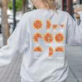Maths Day Costume Idea Kids Teachers Pizza Slice Fraction Women's Sweatshirt Back Print Ash Maths Day Costume Idea Kids Teachers Pizza Slice Fraction Women's Sweatshirt Back Print Ash