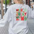 Be Merry Be Jolly Be Kind Merry Christmas Teacher Xmas PJs Women's Sweatshirt Back Print Ash Be Merry Be Jolly Be Kind Merry Christmas Teacher Xmas PJs Women's Sweatshirt Back Print Ash