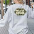 Middle School Camo Retro Back To School Teachers Women's Sweatshirt Back Print Ash Middle School Camo Retro Back To School Teachers Women's Sweatshirt Back Print Ash