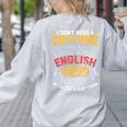 Middle School English Teacher Halloween Costume For Men Women Women's Sweatshirt Back Print Ash