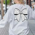Music Notes Coquette Bow Music Teacher School Musician Band Women's Sweatshirt Back Print Ash Music Notes Coquette Bow Music Teacher School Musician Band Women's Sweatshirt Back Print Ash