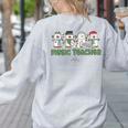 Music Teacher Christmas Holiday Wnter Music Instructor Women's Sweatshirt Back Print Ash Music Teacher Christmas Holiday Wnter Music Instructor Women's Sweatshirt Back Print Ash