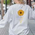 Music Teacher Shirt Sunflower Music Notes Musician Singer Women's Sweatshirt Back Print Ash Music Teacher Shirt Sunflower Music Notes Musician Singer Women's Sweatshirt Back Print Ash