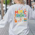 Music Teacher Music Sing Play Dance Choir Piano Women's Sweatshirt Back Print Ash Music Teacher Music Sing Play Dance Choir Piano Women's Sweatshirt Back Print Ash