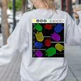 Nerdy Forms Nanotubes Chemistry Teacher Geek Women's Sweatshirt Back Print Ash
