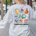 Neurodiverse Universe Space Planet Special Education Teacher Women's Sweatshirt Back Print Ash Neurodiverse Universe Space Planet Special Education Teacher Women's Sweatshirt Back Print Ash