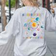 Neurodiversity Is Out Of This World Space Autism Teacher Women's Sweatshirt Back Print Ash