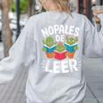 Nopales De Leer Bilingual Teacher Maestra Spanish Teacher Women's Sweatshirt Back Print Ash Nopales De Leer Bilingual Teacher Maestra Spanish Teacher Women's Sweatshirt Back Print Ash