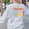 Nopales De Leer Spanish Teacher Maestra Cactus Bilingual Women's Sweatshirt Back Print Ash Nopales De Leer Spanish Teacher Maestra Cactus Bilingual Women's Sweatshirt Back Print Ash
