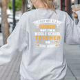 Not Superhero But Middle School Teacher For Men Women Women's Sweatshirt Back Print Ash