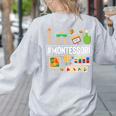 Novelty Montessori Studying Learning Schooling Teacher Love For Men Women Women's Sweatshirt Back Print Ash Novelty Montessori Studying Learning Schooling Teacher Love For Men Women Women's Sweatshirt Back Print Ash
