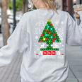 Oh Chemistree Scientist Chemical Christmas Xmas Teacher Women's Sweatshirt Back Print Ash