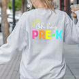 Oh Hey Pre-k Shirt Back To School Teachers Students Women's Sweatshirt Back Print Ash Oh Hey Pre-k Shirt Back To School Teachers Students Women's Sweatshirt Back Print Ash