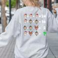 Order Of Operations Quiz Christmas Math Teacher Xmas Math Women's Sweatshirt Back Print Ash