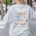 Hispanic Flags Alphabet Hearts Latin Heritage For Teacher Women's Sweatshirt Back Print Ash Hispanic Flags Alphabet Hearts Latin Heritage For Teacher Women's Sweatshirt Back Print Ash
