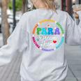 PARA Dream Team Teacher Paraprofessional Paraeducator Women's Sweatshirt Back Print Ash