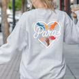 Para Heart Paraprofessional Teacher Paraeducator Women's Sweatshirt Back Print Ash Para Heart Paraprofessional Teacher Paraeducator Women's Sweatshirt Back Print Ash