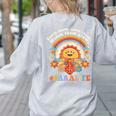 Paraprofessional Para Life Sun Flower Teacher Back To School Women's Sweatshirt Back Print Ash