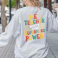 PE Gym School Coach PE Teacher What's Your Superhero Power Women's Sweatshirt Back Print Ash PE Gym School Coach PE Teacher What's Your Superhero Power Women's Sweatshirt Back Print Ash