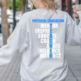 PE Physical Education Teacher For PE Teacher Women's Sweatshirt Back Print Ash PE Physical Education Teacher For PE Teacher Women's Sweatshirt Back Print Ash
