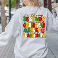 PE Teacher Christmas Holiday Women's Sweatshirt Back Print Ash