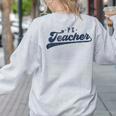 PE Teacher Cute Vintage Graphic Physical Education Teacher Women's Sweatshirt Back Print Ash PE Teacher Cute Vintage Graphic Physical Education Teacher Women's Sweatshirt Back Print Ash