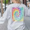 PE Teacher Phys Ed Tie Dye Physical Education Appreciation Women's Sweatshirt Back Print Ash