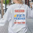 PE Teacher Succeed Sport Teacher School Fitness Gym Class Men Women Women's Sweatshirt Back Print Ash PE Teacher Succeed Sport Teacher School Fitness Gym Class Men Women Women's Sweatshirt Back Print Ash